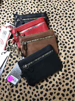 These coin purses come in a variety of colors so you can choose the one that best fits you! It has a zipper so it is super convenient to access your change at the store.